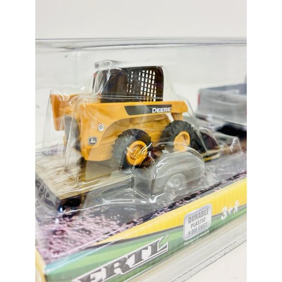 Ertl John Deere Pickup Hauling Set 1:32 Diecast Grey w/ Skid Steer 37510 Sealed - Picture 7 of 10